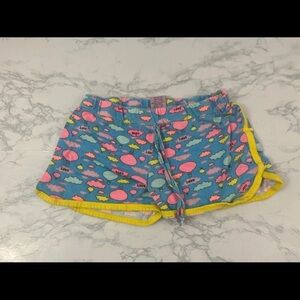 Love To Sleep Women's Pajama Sleep Short Size S Blue Love Sky Drawstring…​
